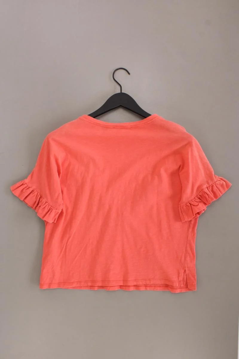 Koton Cropped Shirt Gr. XS Kurzarm orange aus Baumwolle