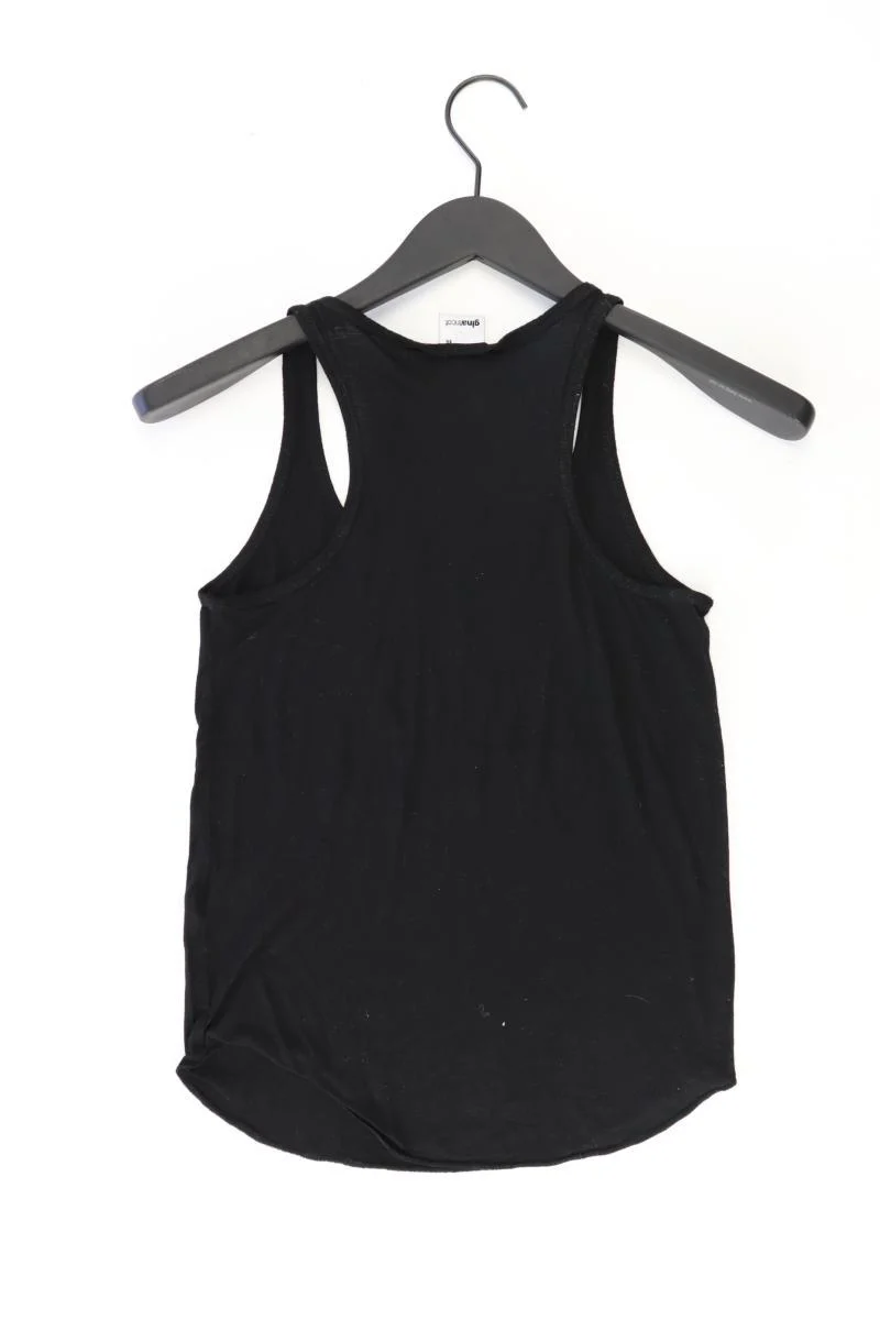 Gina Tricot Top Gr. XS schwarz aus Viskose