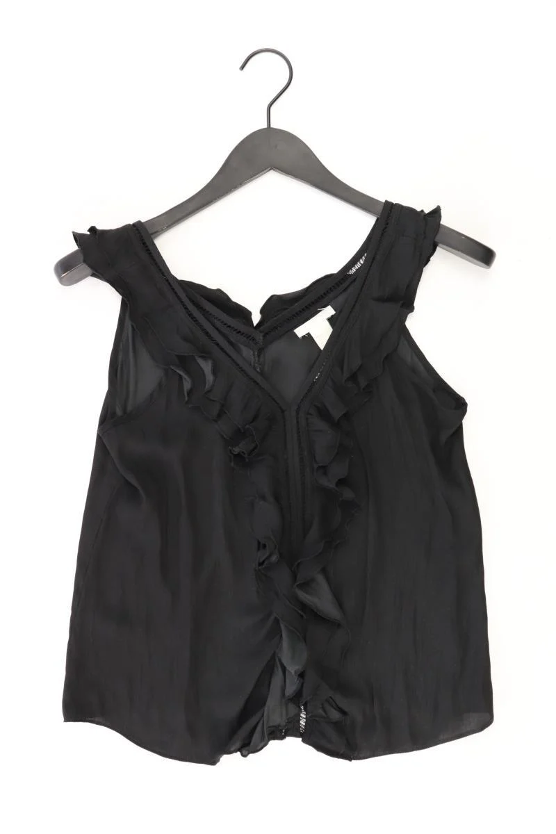 H&M Top Gr. 34 schwarz aus Polyester