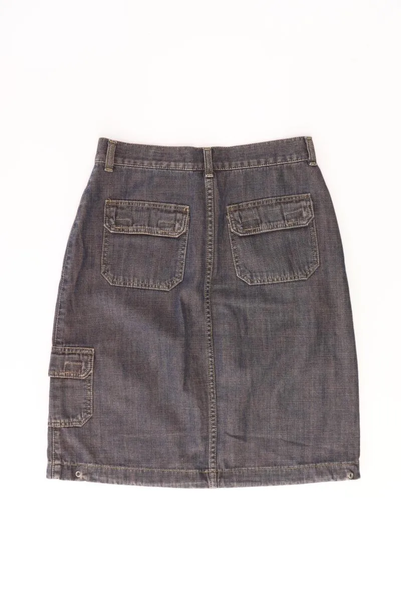 Eddie Bauer Jeansrock Gr. 36 grau aus Baumwolle