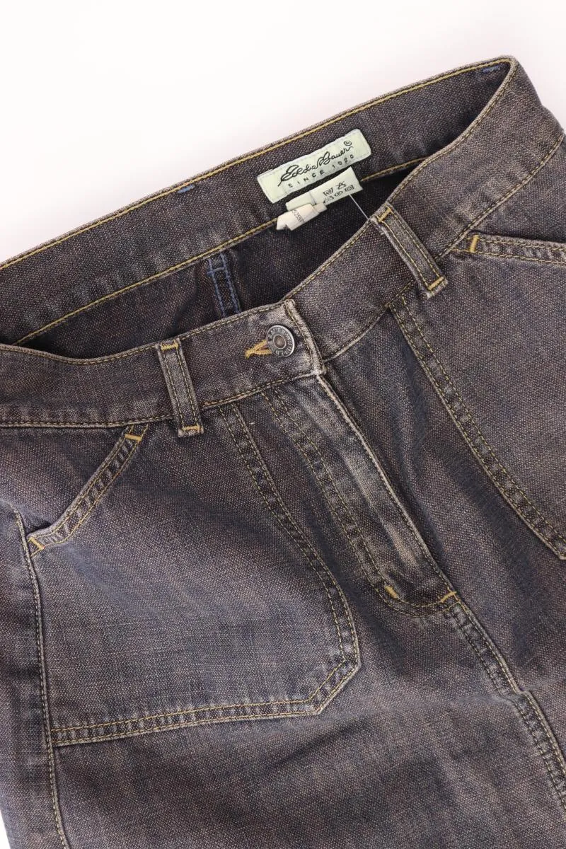 Eddie Bauer Jeansrock Gr. 36 grau aus Baumwolle