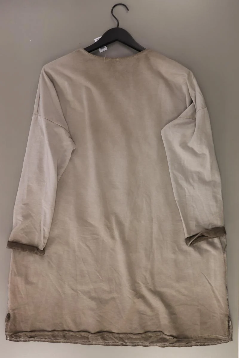New Collection Kleid Gr. OneSize Langarm mit Pailletten grau