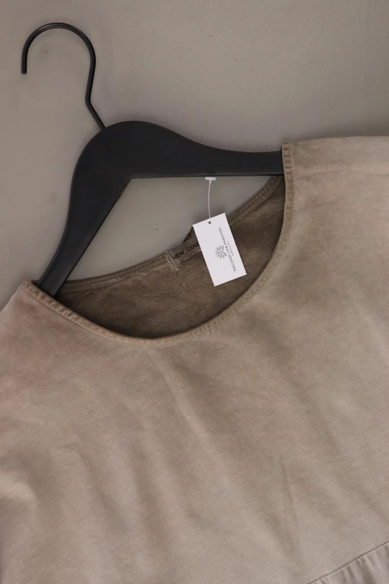 New Collection Kleid Gr. OneSize Langarm mit Pailletten grau
