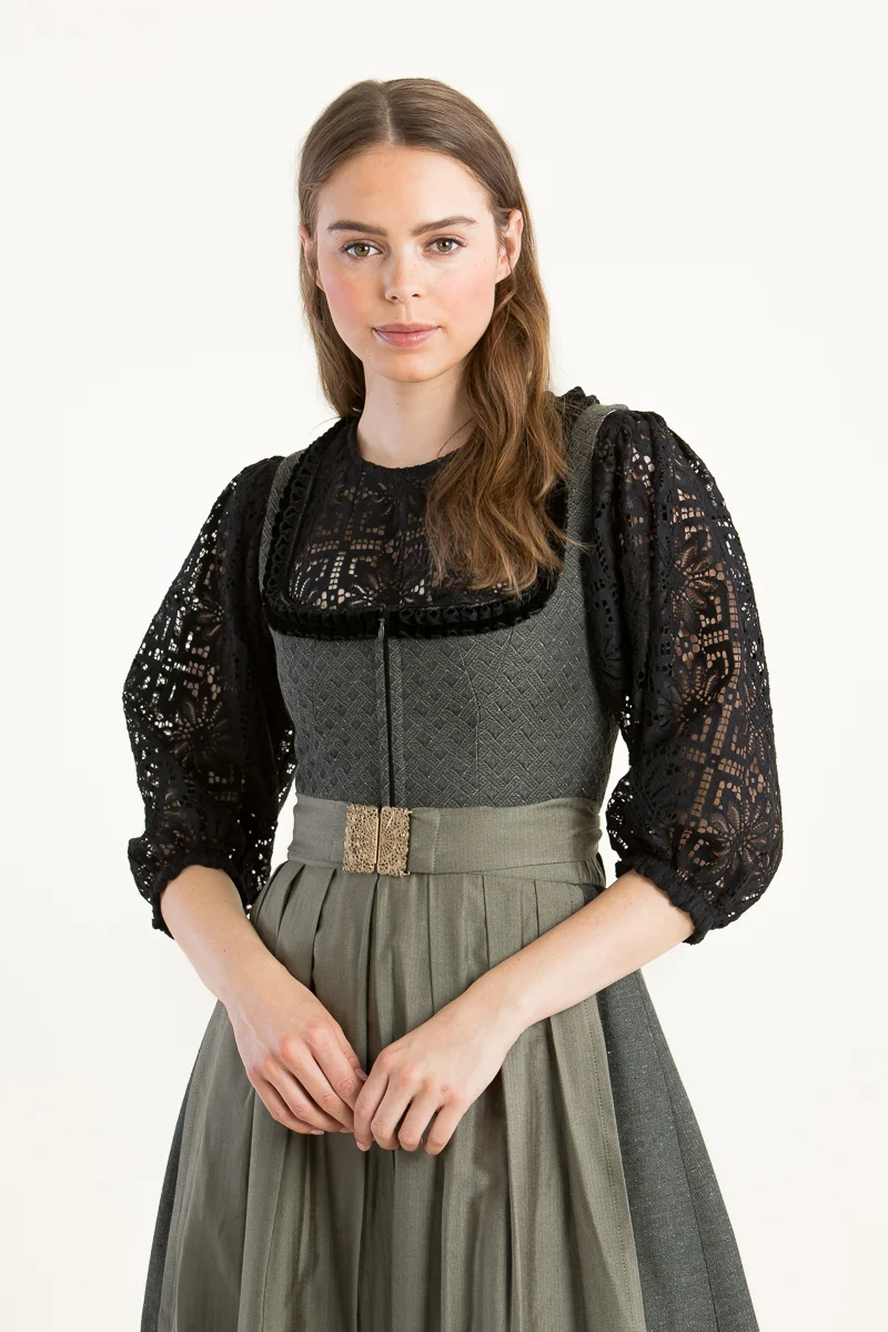 Kinga Mathe Dirndlbluse Oversized schwarz