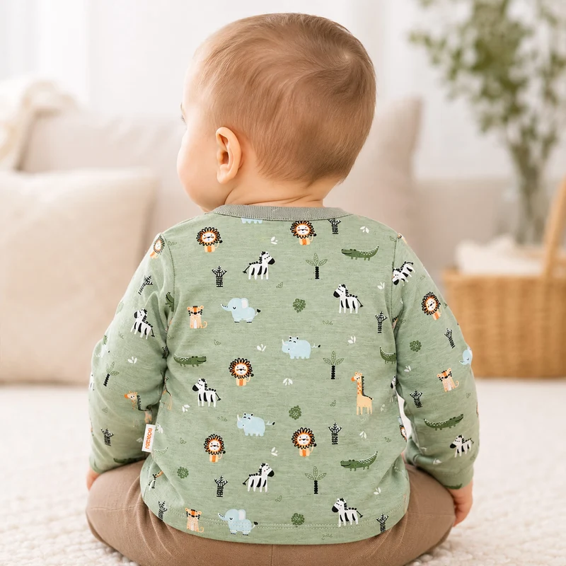 BONDI Baby Langarmshirt "Safariallover" 93967 | safari allover