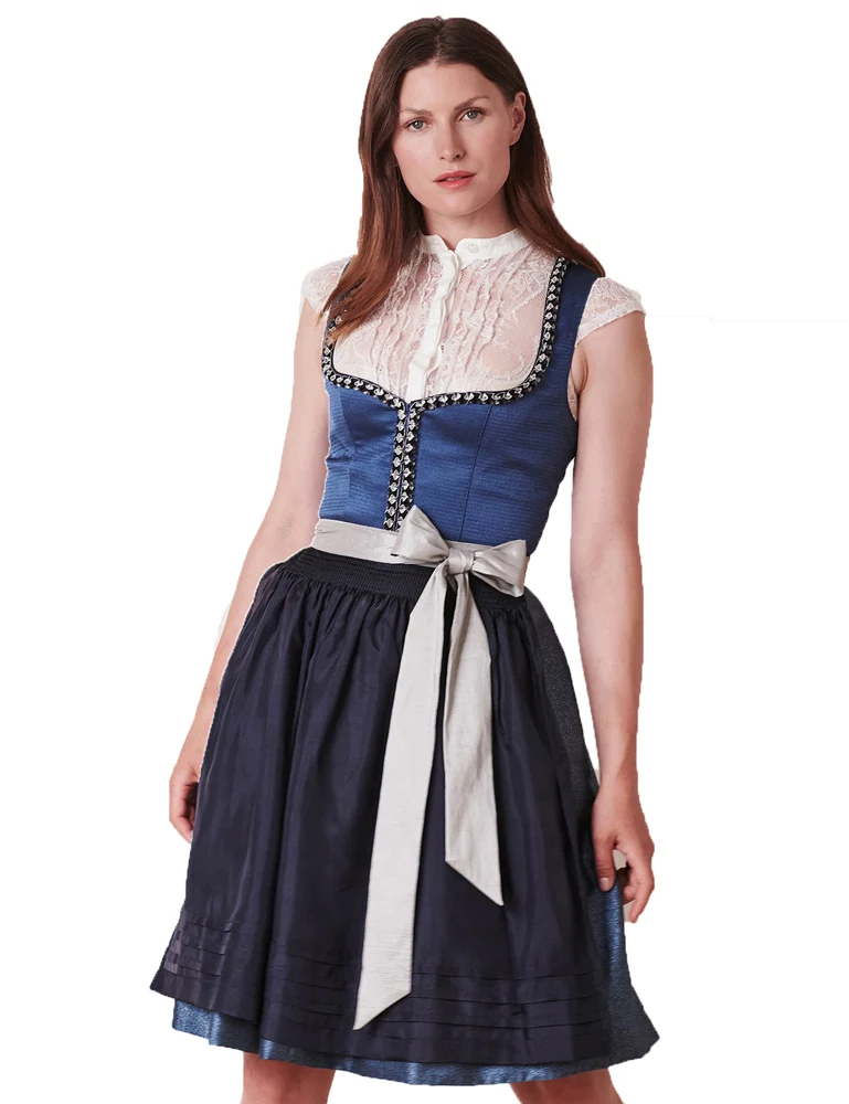 KRÜGER Collection Dirndl "Stefanie" 102761 | Blau 60cm