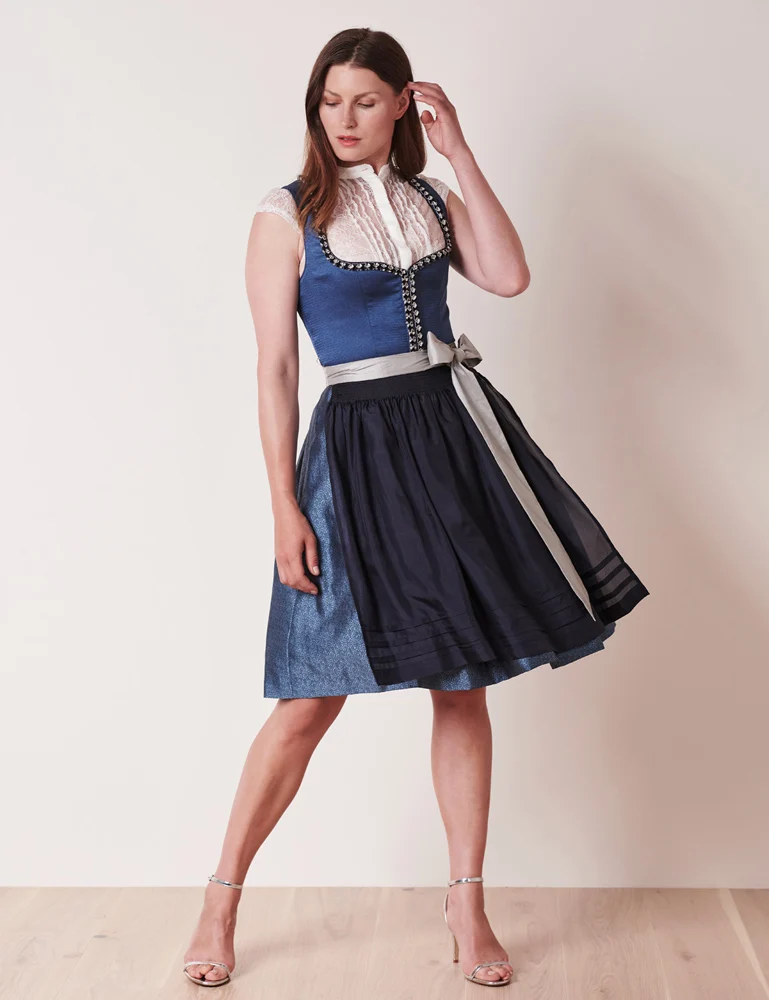 KRÜGER Collection Dirndl "Stefanie" 102761 | Blau 60cm