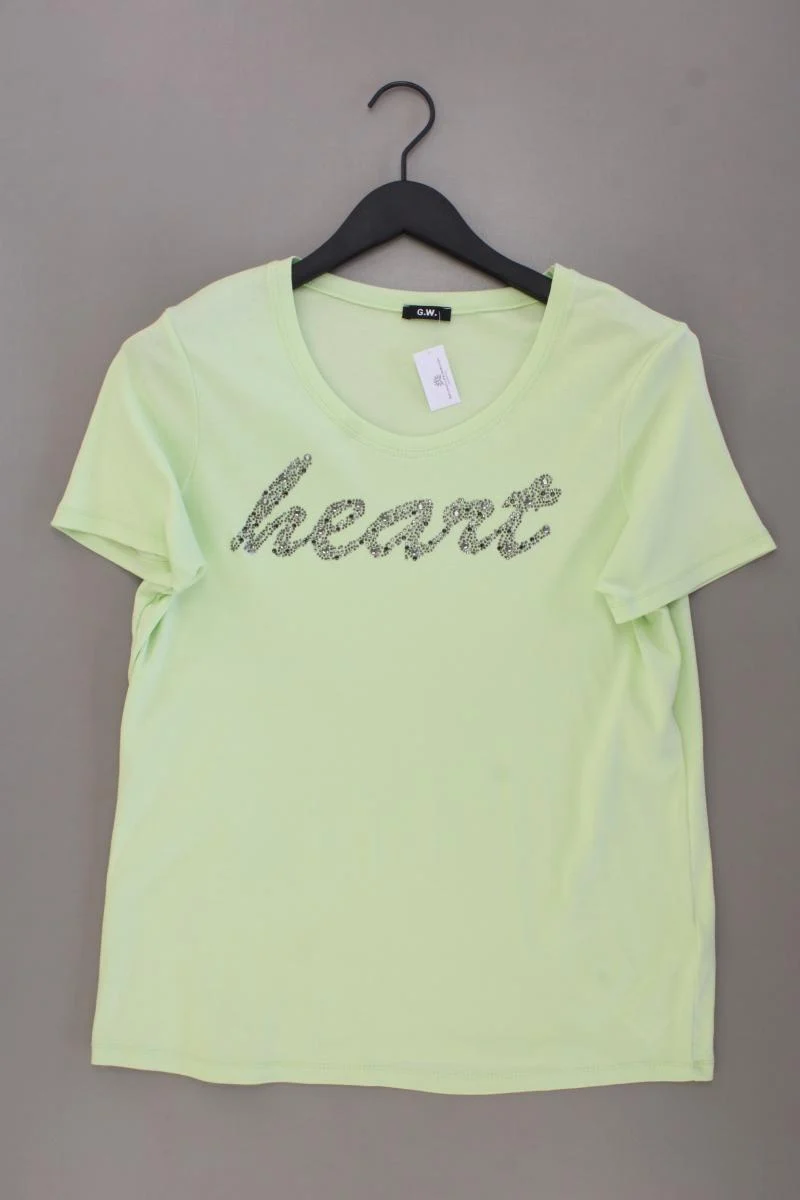 Gerry Weber T-Shirt Gr. 44 neuwertig Kurzarm grün aus Baumwolle