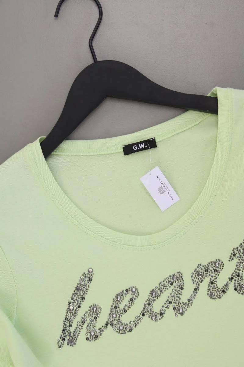 Gerry Weber T-Shirt Gr. 44 neuwertig Kurzarm grün aus Baumwolle