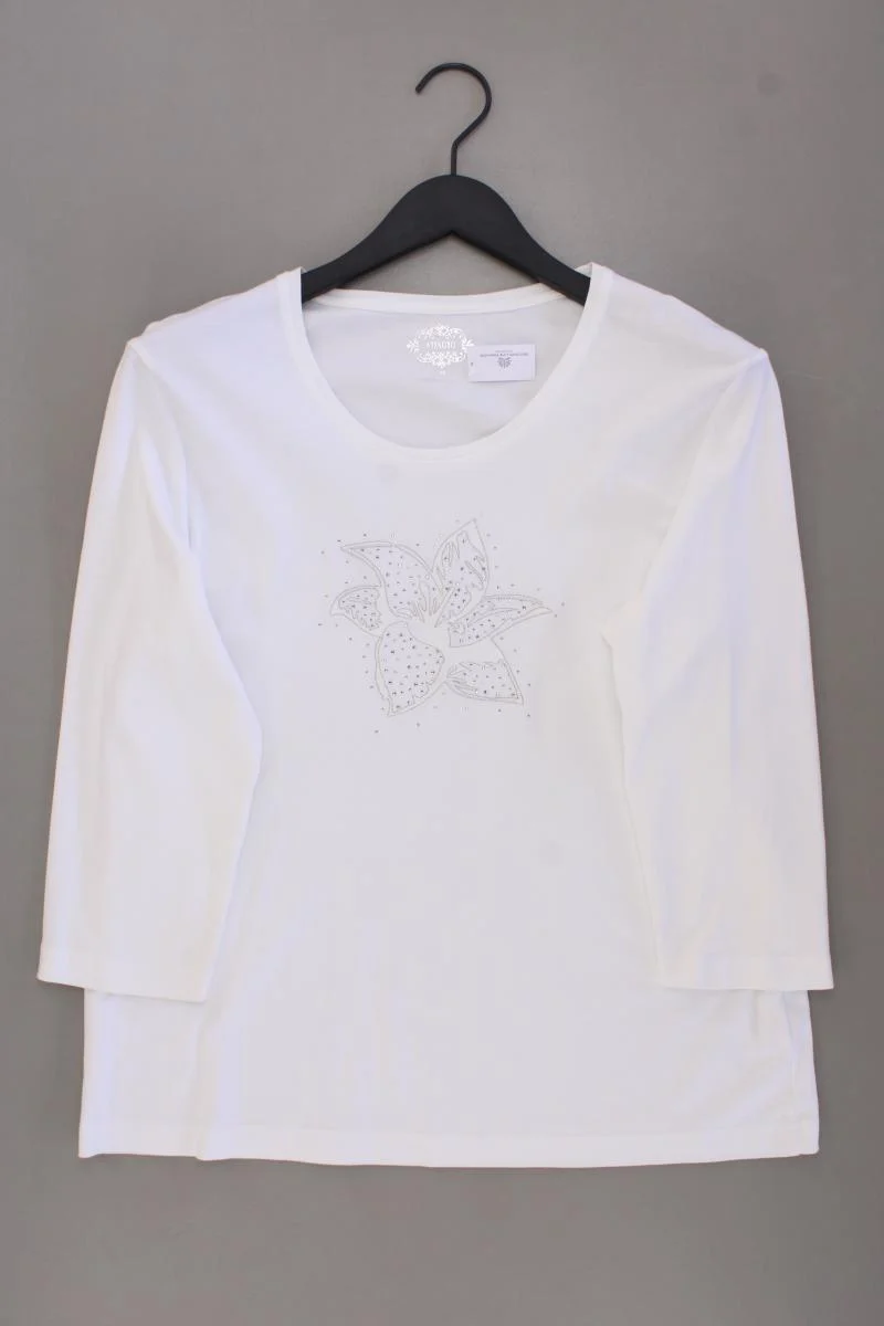 Adagio Classic Shirt Gr. 44 3/4 Ärmel weiß aus Baumwolle