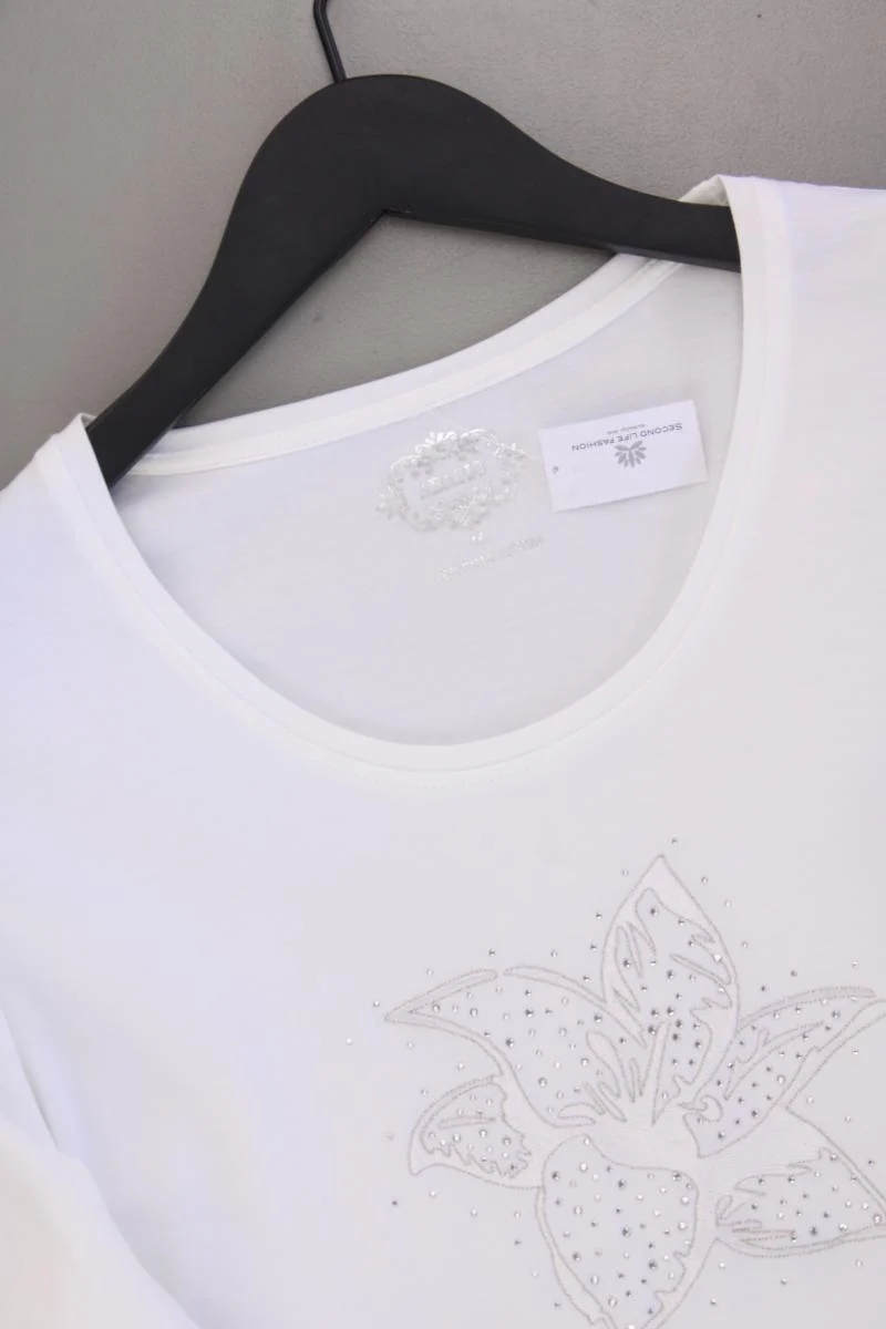 Adagio Classic Shirt Gr. 44 3/4 Ärmel weiß aus Baumwolle