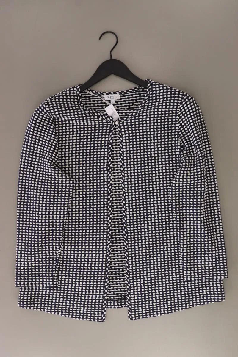 ERFO Regular Cardigan Gr. 42 Langarm blau aus Viskose