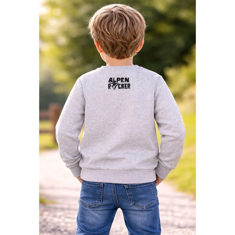 BONDI Jungen Sweatshirt "Alpenrocker" 29906 | Grey Melange