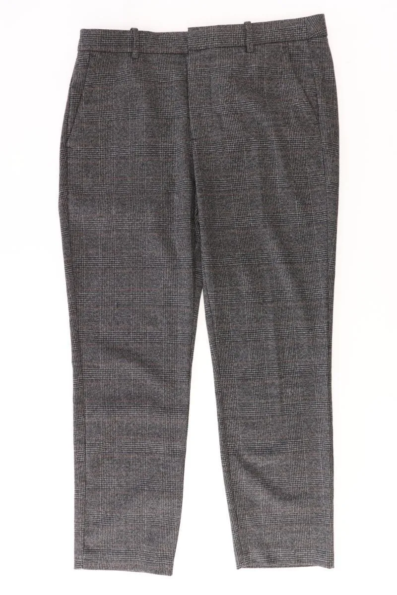 Zara Stoffhose Gr. L hahnentritt grau aus Baumwolle