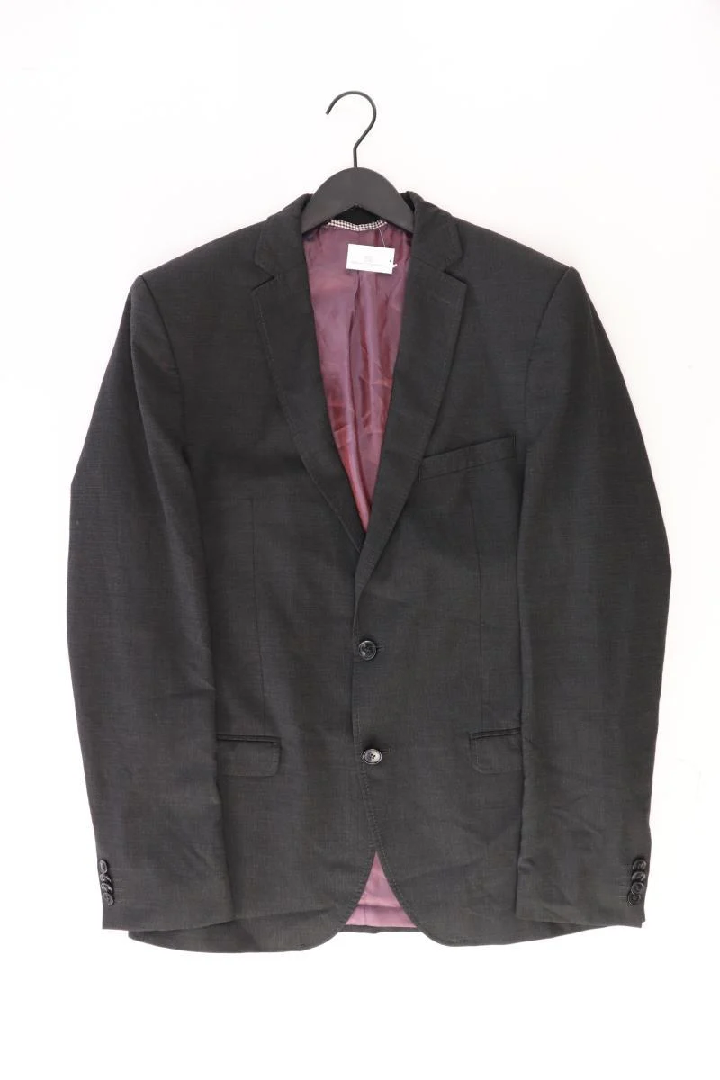 Jake*s Longsakko für Herren Gr. Langgröße 102 grau aus Polyester