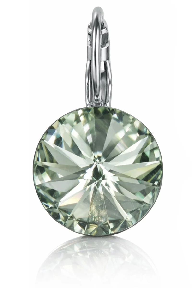 LUISIA® Ohrringe Rivoli mit Kristallen von Swarovski® - 12 mm | Black Diamond