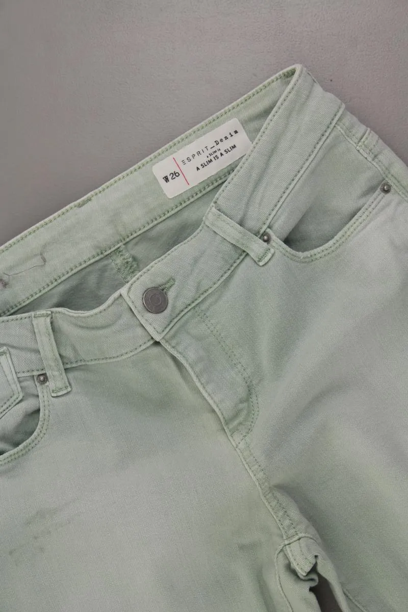 Esprit 7/8 Hose Gr. W26 grün aus Baumwolle