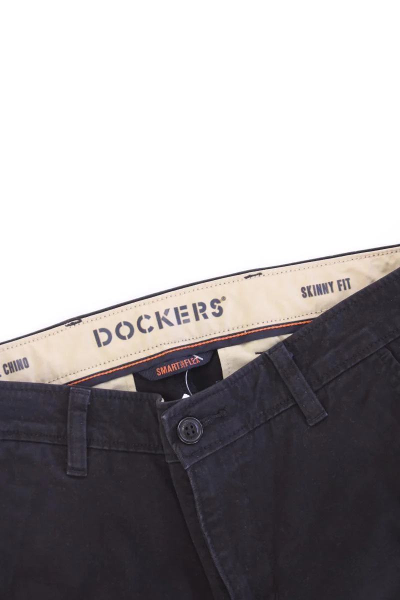Dockers Hose für Herren Gr. W30/L32 schwarz aus Baumwolle