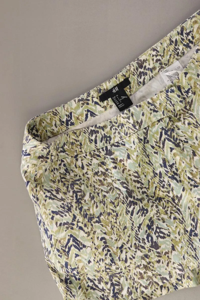 H&M Shorts Gr. 36 geometrisches Muster grün aus Baumwolle
