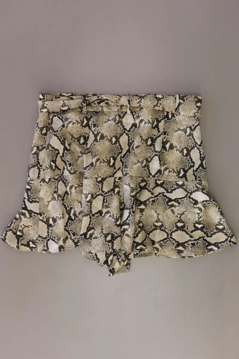 Zara Skort Gr. L mit Tierdruck creme aus Polyester