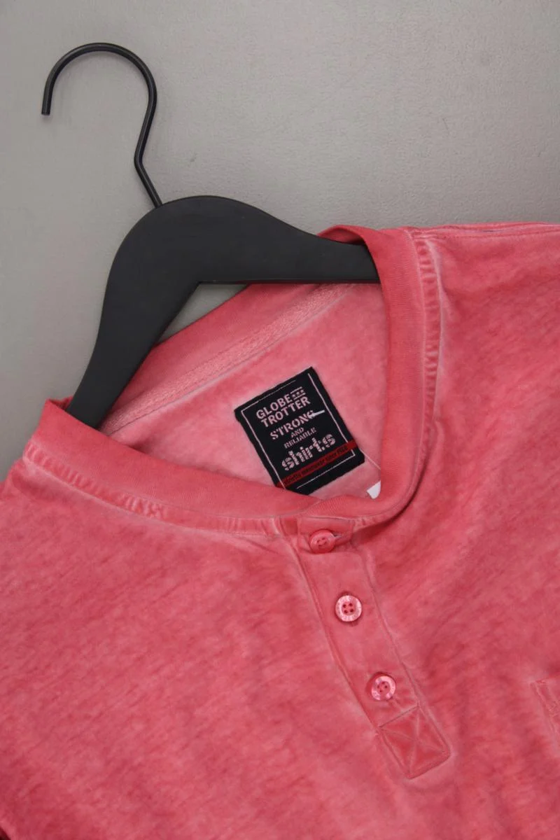 Globe Trotter T-Shirt Gr. XXL Kurzarm rosa aus Baumwolle