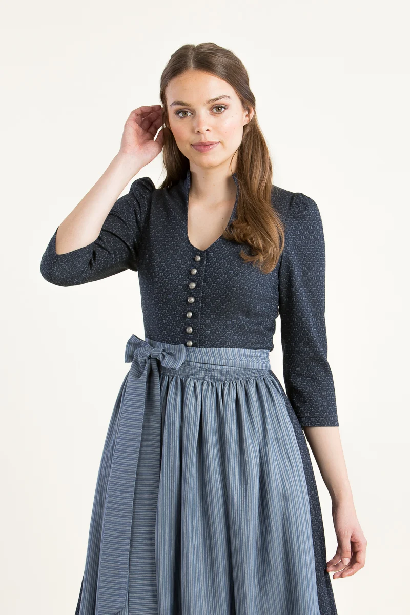 Hammerschmid Langarmdirndl Weitsee blau