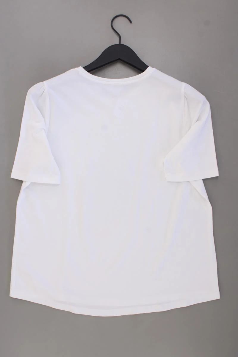 Taifun Printshirt Gr. 42 neuwertig Kurzarm weiß