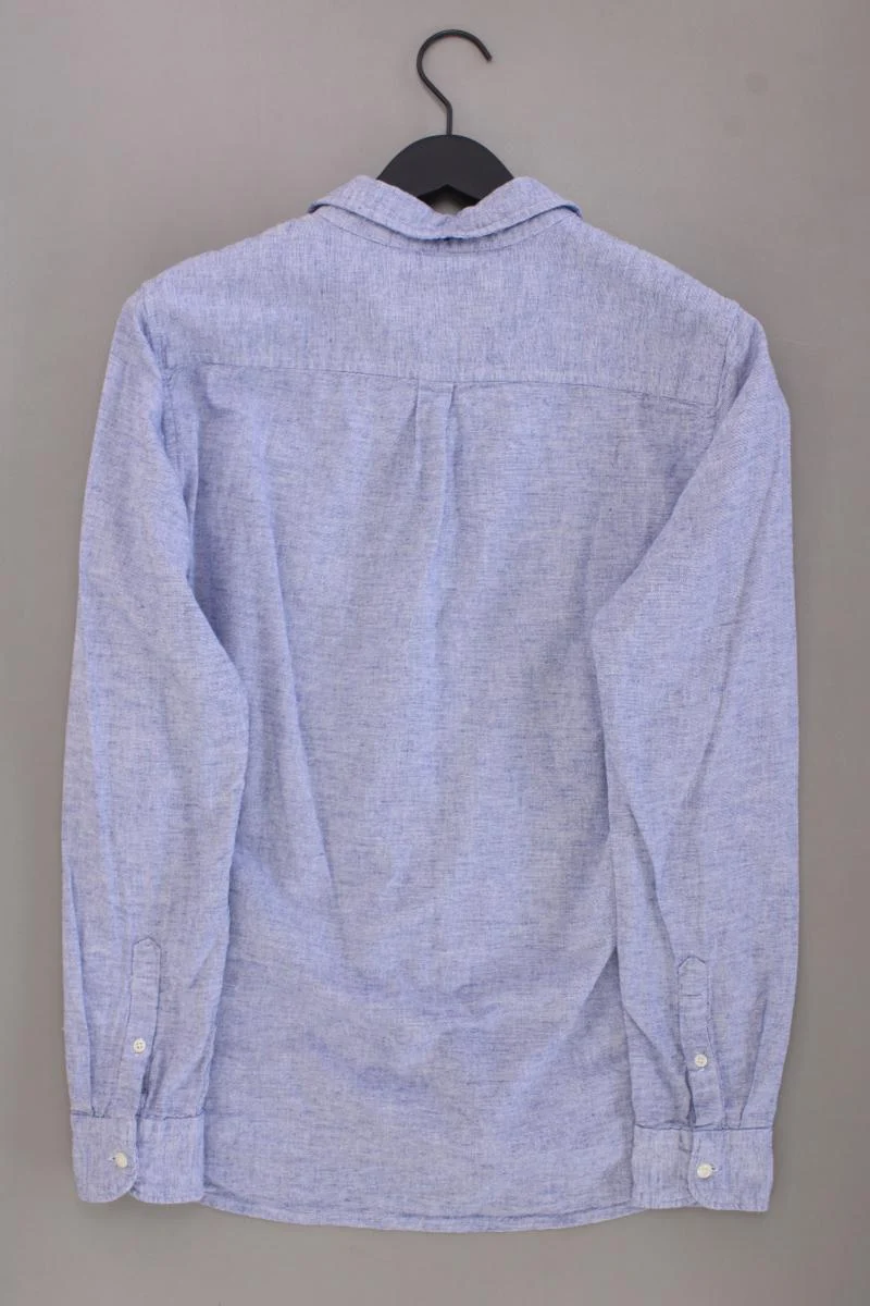 Superdry Langarmhemd für Herren Gr. M blau aus Baumwolle