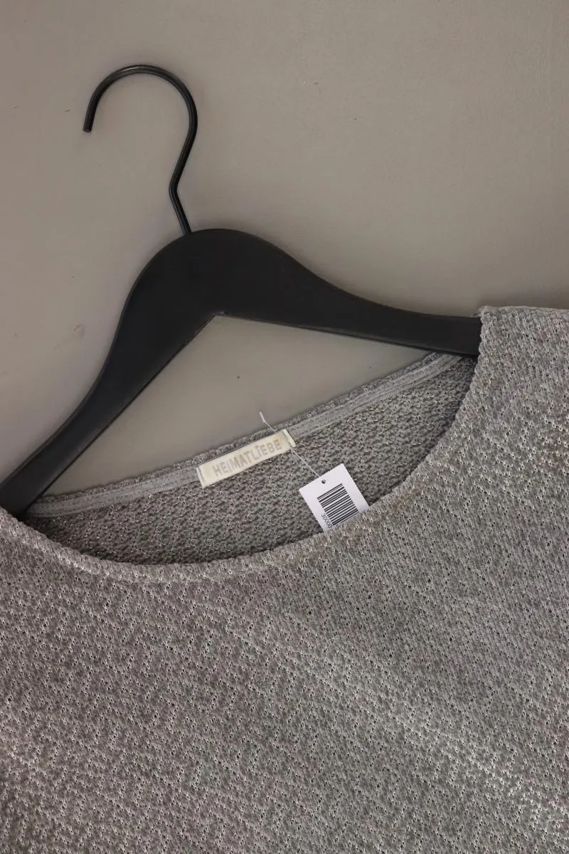 HEIMATLIEBE Feinstrickpullover Gr. S grau