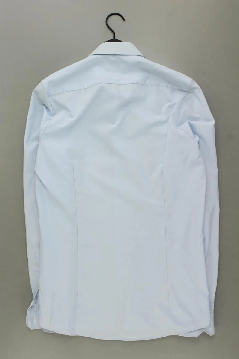 MARVELIS Langarmhemd für Herren Gr. Hemdgröße 40 blau aus Baumwolle