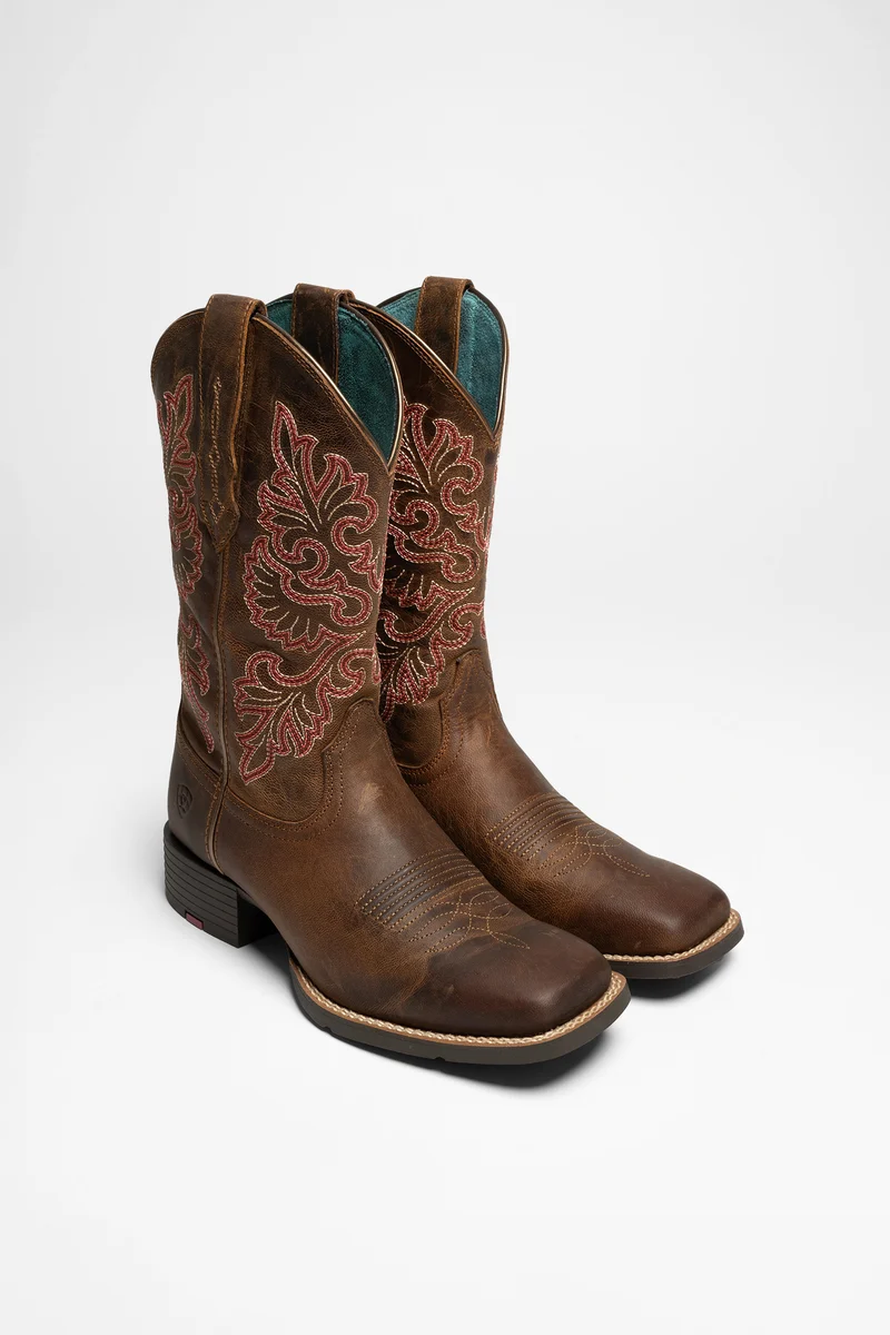 ROUND UP WIDE SQUARE TOE Damen Braun