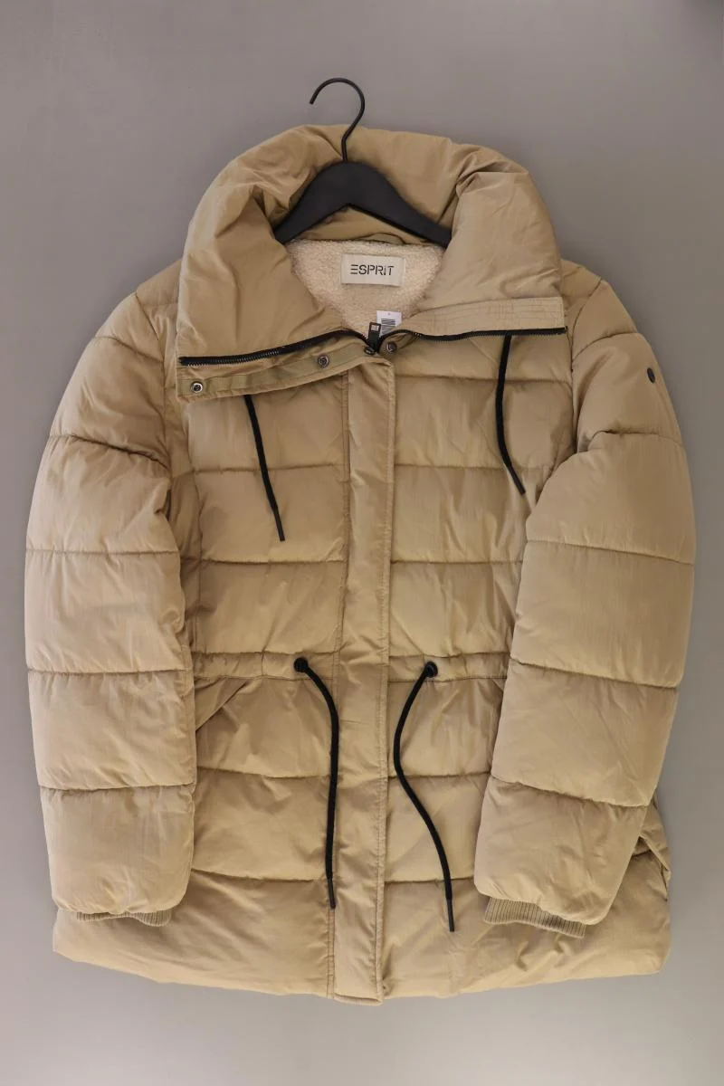 Esprit Lange Jacke Gr. XL neuwertig creme aus Polyamid