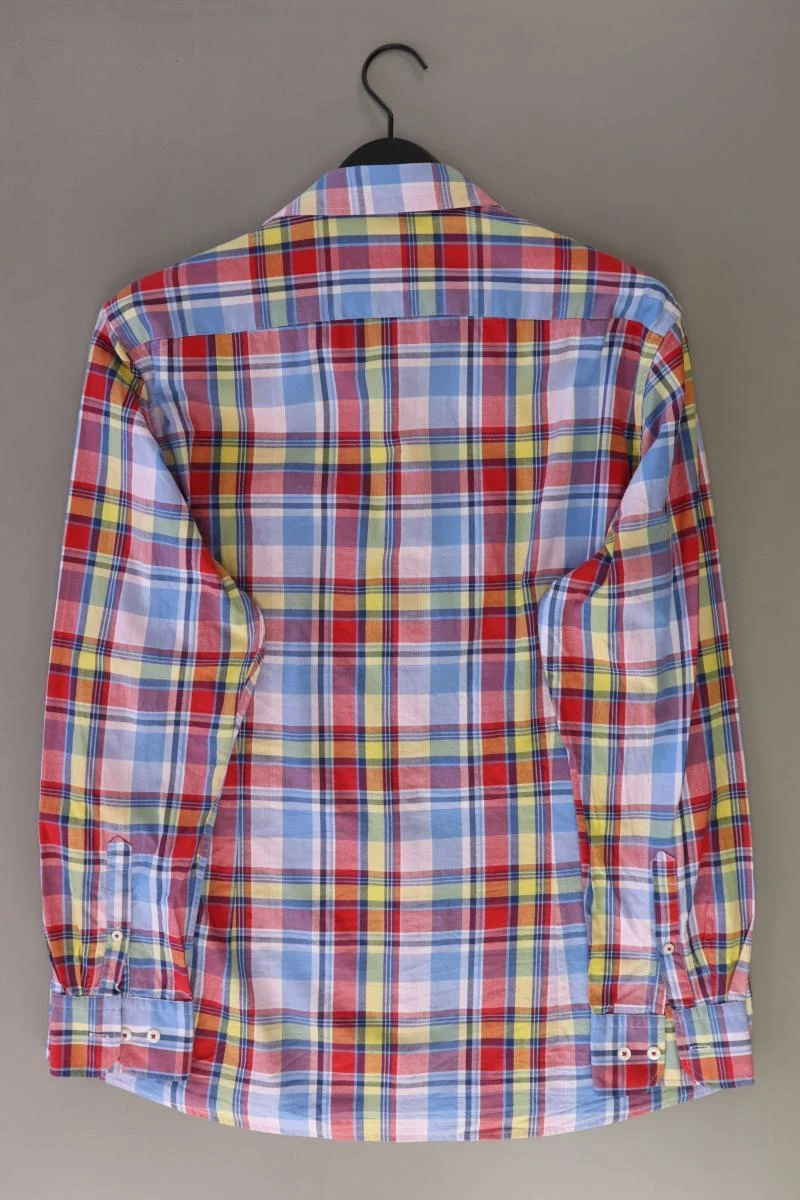 Bugatti Karohemd für Herren Gr. XL kariert Langarm mehrfarbig aus Baumwolle