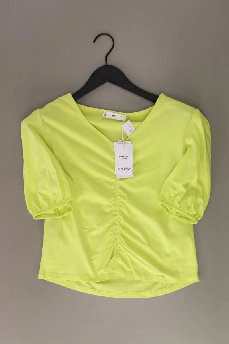 Mango Cropped Shirt Gr. M neu mit Etikett Kurzarm grün aus Baumwolle