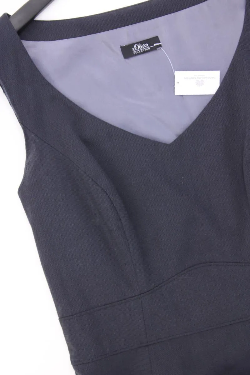 s.Oliver Selection Bleistiftkleid Gr. 34 Ärmellos grau aus Polyester