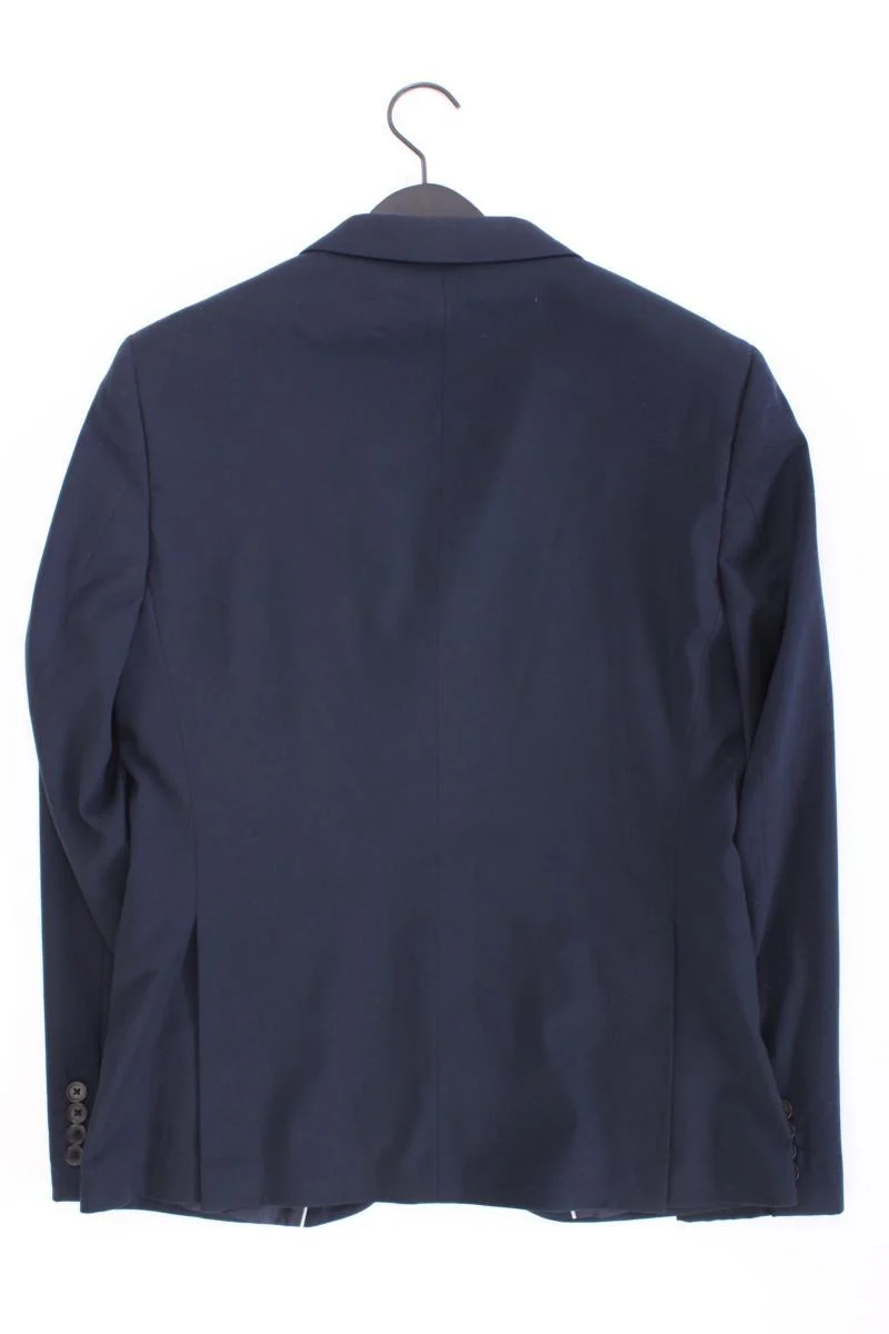 WE Fashion Sakko für Herren Gr. 48 mit Gürtel blau aus Polyester