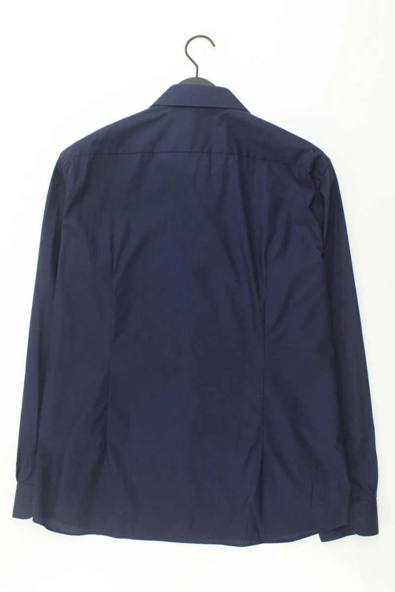 Jake*s Langarmhemd für Herren Gr. Hemdgröße 44 blau aus Baumwolle