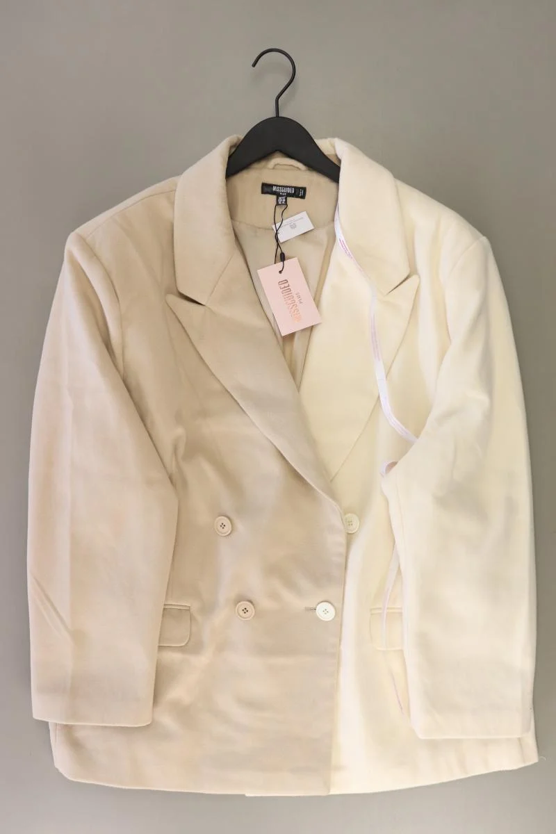 MISSGUIDED Cabanmantel Gr. 48 neu mit Etikett creme aus Polyester