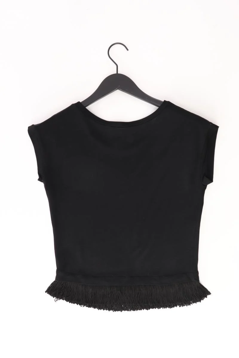 Mango T-Shirt Gr. XS Kurzarm schwarz