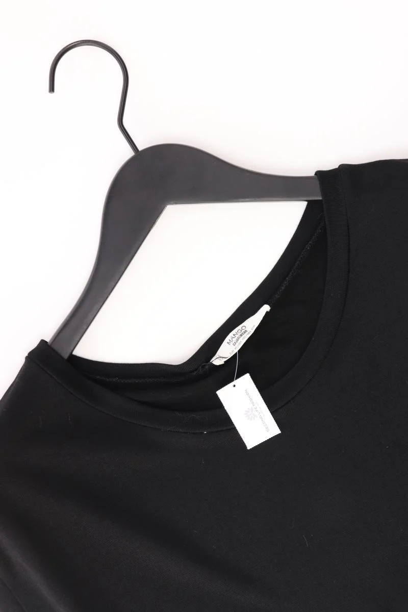 Mango T-Shirt Gr. XS Kurzarm schwarz