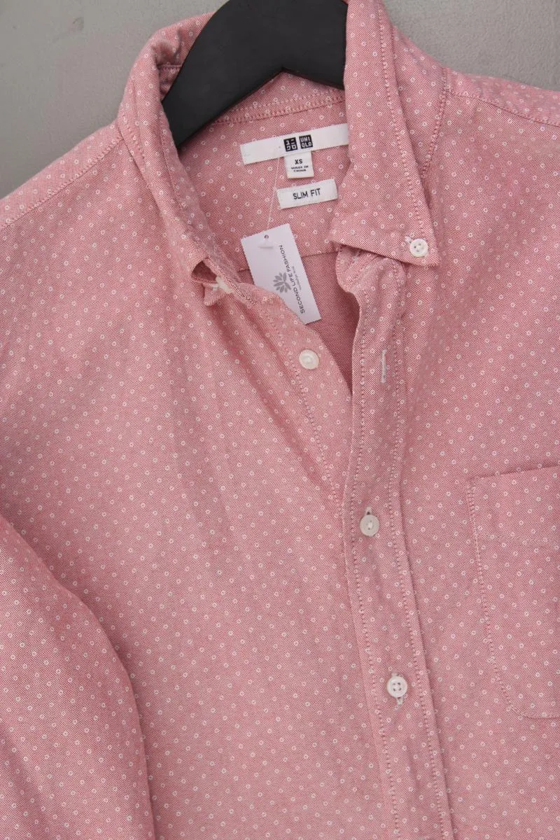 Uniqlo Langarmhemd für Herren Gr. XS rosa