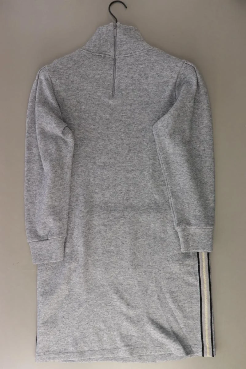 SANI BLU Langarmkleid Gr. 36 grau aus Viskose