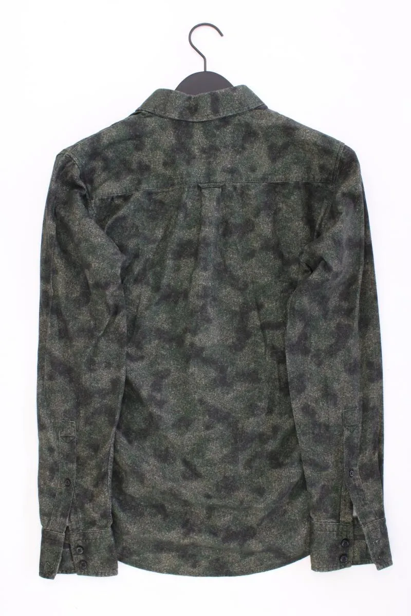 BOSS by Hugo Boss Langarmhemd für Herren Gr. S camouflage olivgrün aus Baumwolle