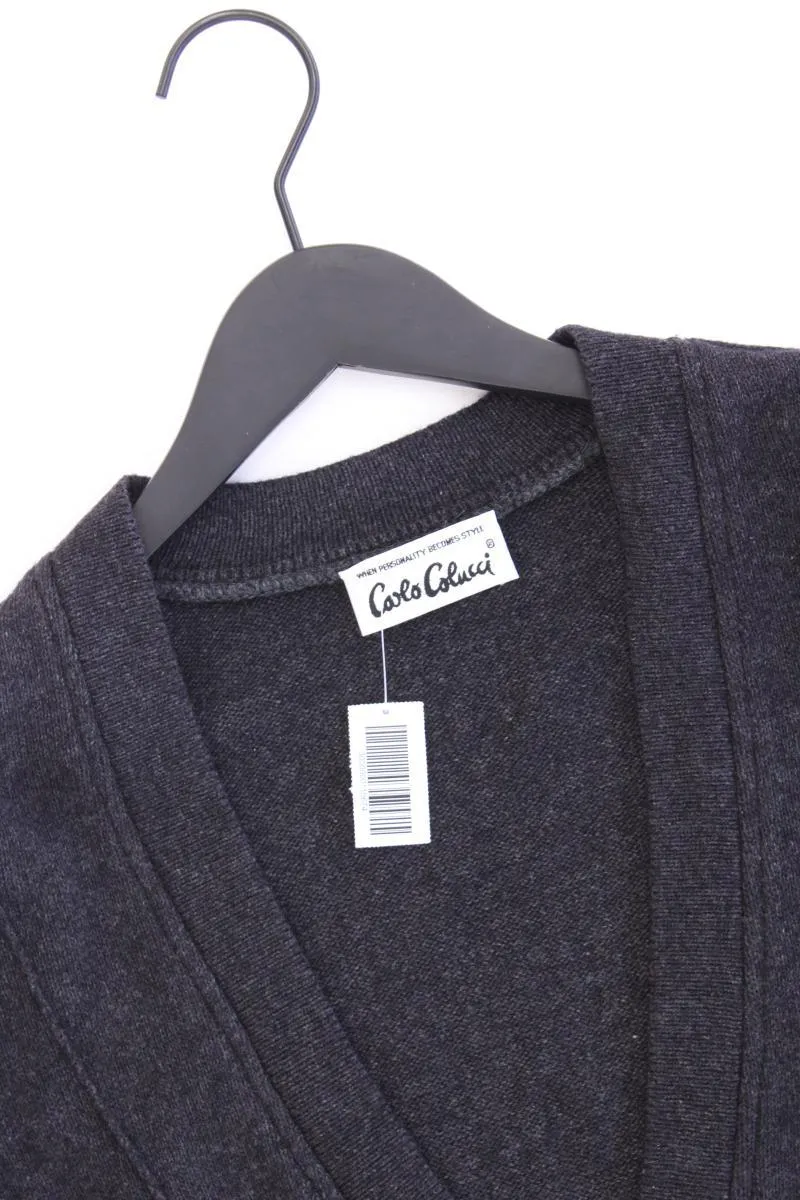 Carlo Colucci Wollpullover für Herren Gr. 54 grau