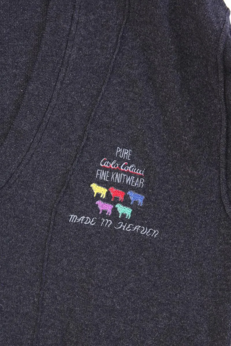 Carlo Colucci Wollpullover für Herren Gr. 54 grau