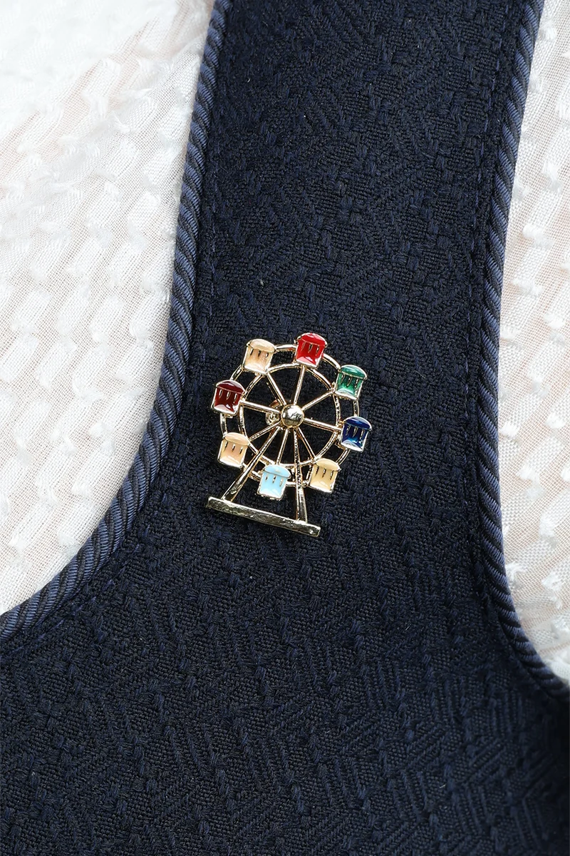 Pin Riesenrad - gold bunt