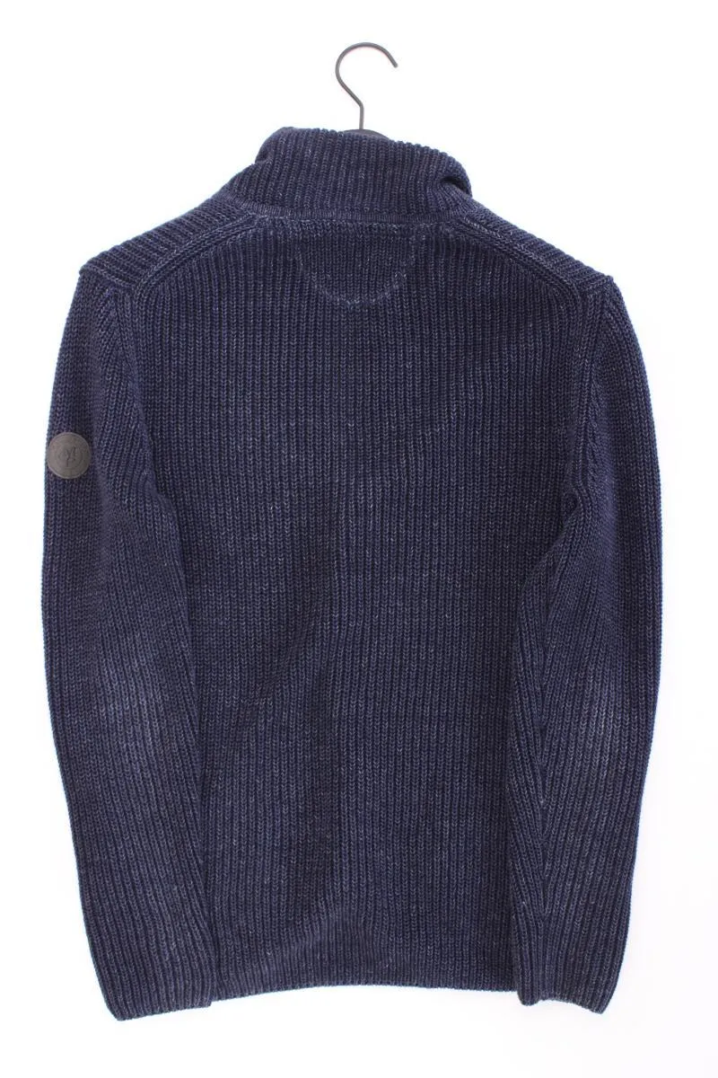 Marc O'Polo Strickjacke für Herren Gr. S neuwertig Langarm blau aus Leinen
