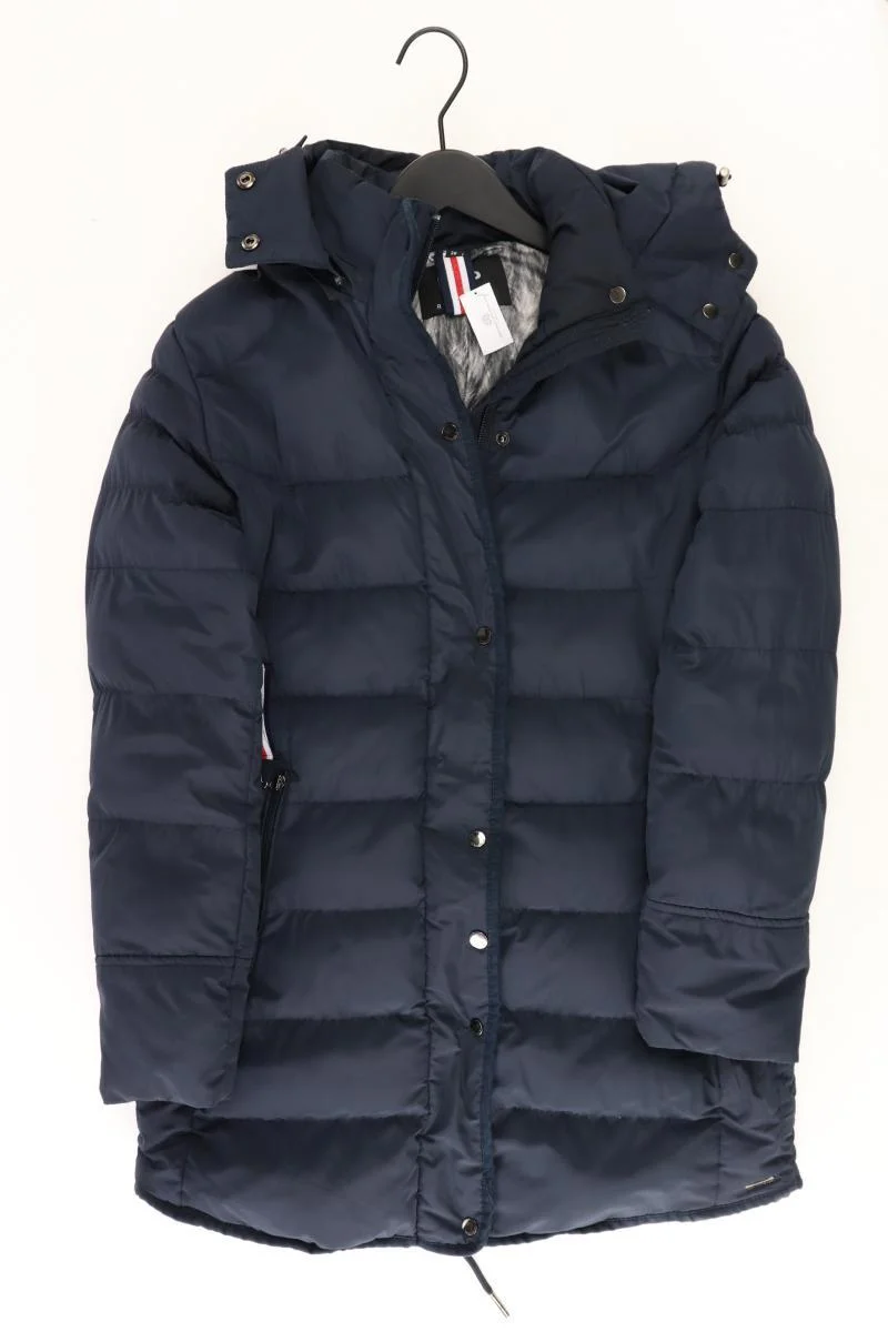 Rino&Pelle Kapuzenmantel Gr. 38 blau aus Polyester