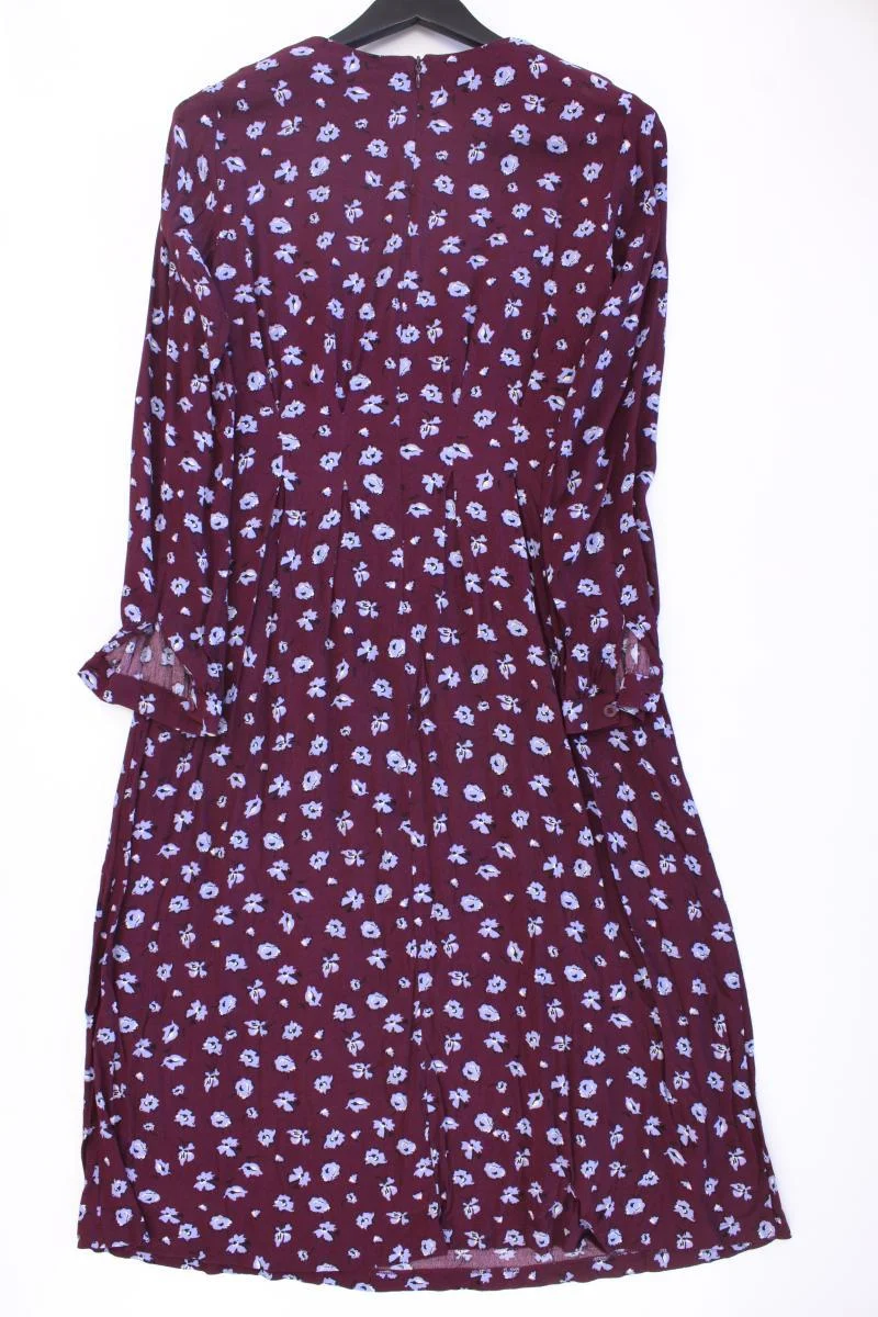 edc by Esprit Langarmkleid Gr. 36 mit Blumenmuster lila aus Viskose
