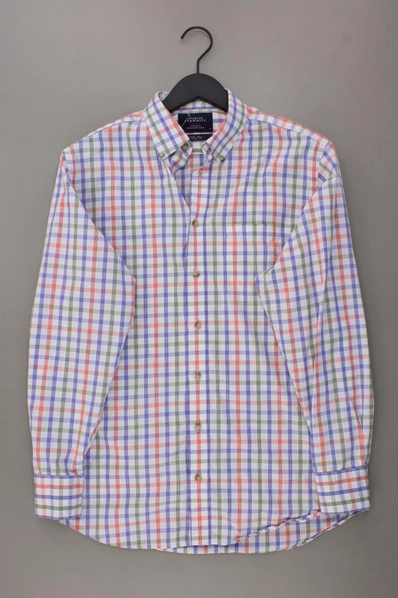 CHARLES TYRWHITT Karohemd für Herren Gr. M kariert Langarm mehrfarbig